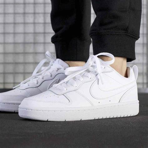 Giày Nike Court Borough Low 2 GS 'Triple White' BQ5448-100 chính hãng - Sneaker Daily