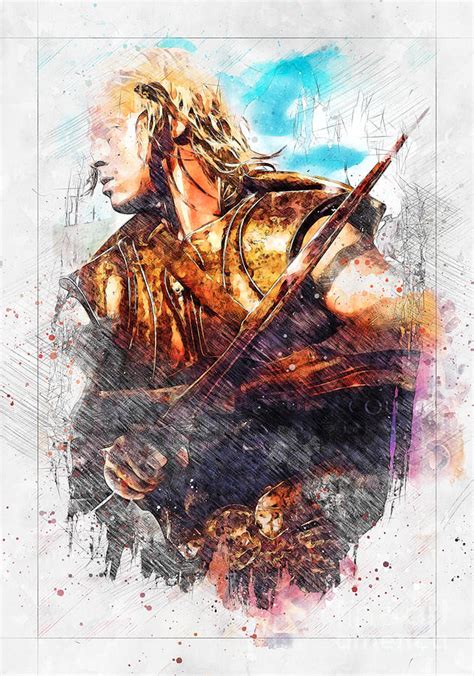 No6552 Troy Movie Poster Digital Art by Carrie Stanton - Fine Art America