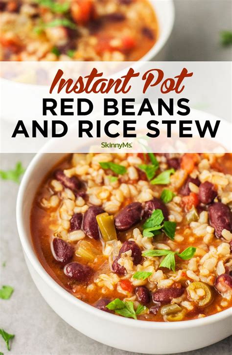 Instant Pot Red Beans and Rice Stew | Recipe | Vegetarian instant pot ...