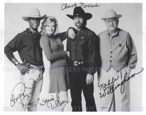 WALKER TEXAS RANGER CAST SIGNED AUTOGRAPH 8x10 RP PHOTO CHUCK NORRIS