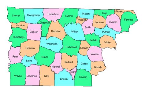 Maps Of Tennessee Counties