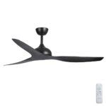 Claro Whisper DC Ceiling Fan - Black 58" | Fansonline Australia