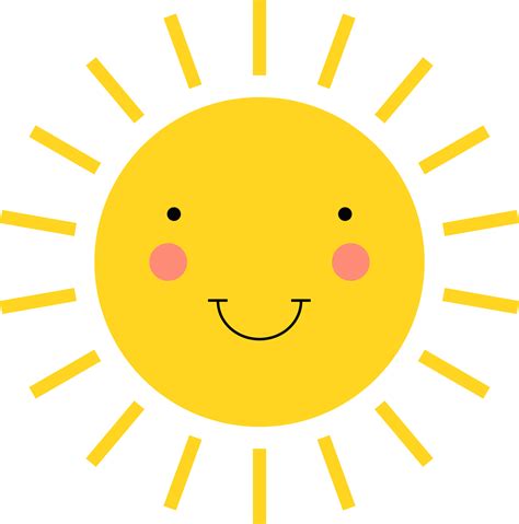 Smiling sun cartoon clipart design illustration 9398425 PNG