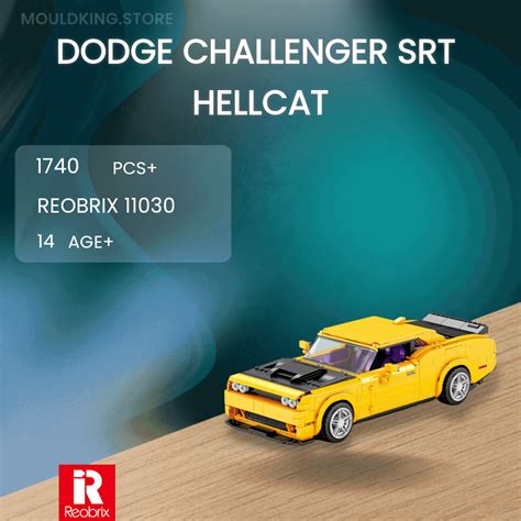 REOBRIX 11030 Dodge Challenger SRT Hellcat with 1740 Pieces | MOULD KING