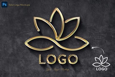 Gold Logo Text And Logo Effects - Design Cuts