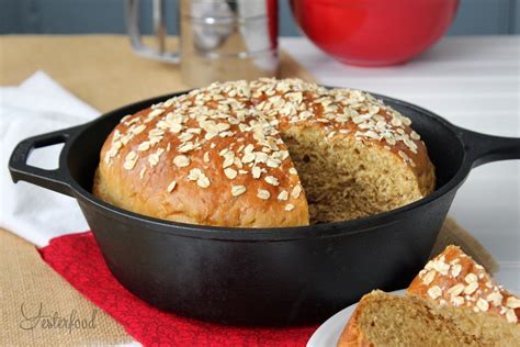 Yesterfood : Rustic Oatmeal Casserole Bread