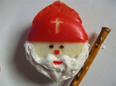 Babybel Cheese St. Nicholas - Mary M. comes up with the neatest ideas. St. Nick's Day, Christmas ...