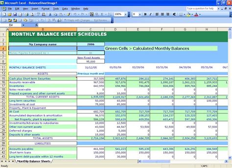 Balance Sheet Template | Free Instant Balance Sheets Excel Templates ...