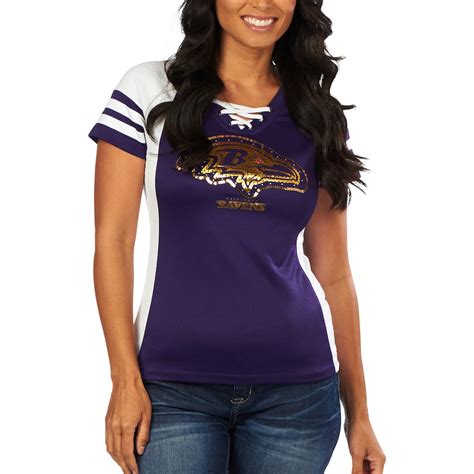 Women's Baltimore Ravens Majestic Purple Draft Me VII T-Shirt