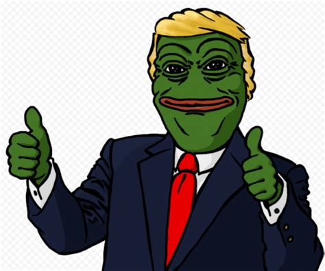 Donald Trump Pepe The Frog President Suit | Citypng