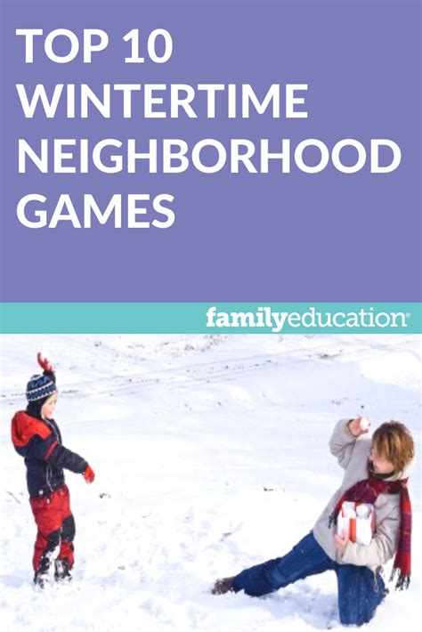 Winter Outdoor Games for Kids | Outdoor fun for kids, Family games outdoor, Winter outdoor ...