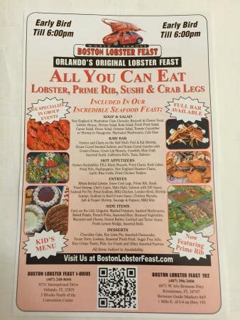 Boston Lobster Feast, Orlando - Menu, Prices & Restaurant Reviews ...