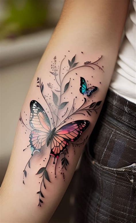 Butterfly and flower tattoo designs. - MELTBLOGS