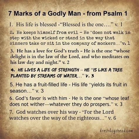 7 Marks of the Godly from Psalm 1 - Debbie McDaniel Christian Blog