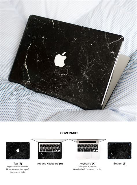 New Black Marble MacBook Skin