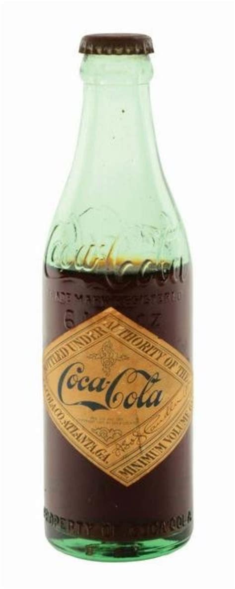 COCA-COLA LATE 20S PAPER LABEL EXPORT BOTTLE Value & Price Guide