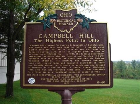 Campbell Hill, the Highest Point in Ohio | Ohio, High point, Ohio history