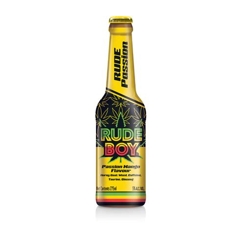 RUDE BOY, Passion Mango 5% ABV 24/275ml Caribbean Liquors & Tobacco B.V.