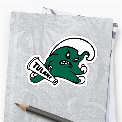 "Tulane Green Wave" Stickers by lpollar | Redbubble