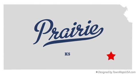 Map of Prairie, Wilson County, KS, Kansas