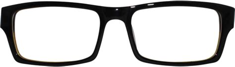 Black Frame Glasses Png