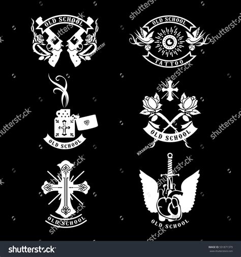 Set Vector Tattoo Studio Logo Templates Stock Vector (Royalty Free) 591871379 | Shutterstock