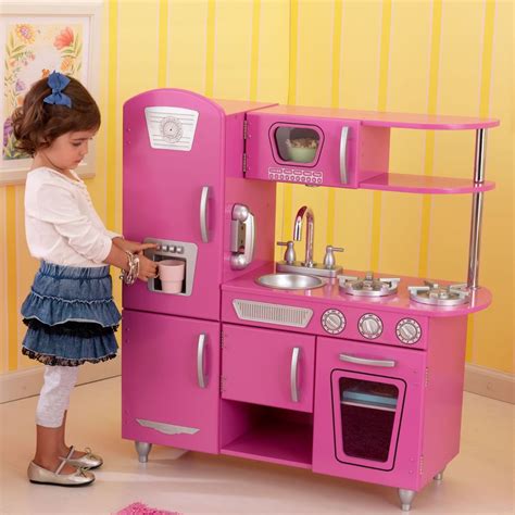 Bubblegum Pink KidKraft Vintage Play Kitchen Playset Retro Kids ...