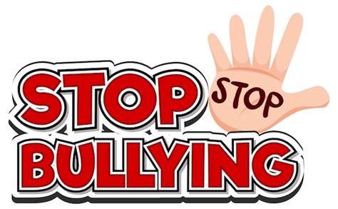 Premium Vector | Stop Bullying text for banner or poster design