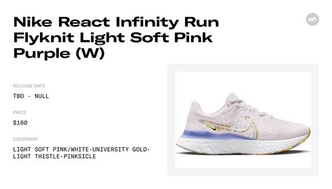 Nike React Infinity Run Flyknit Light Soft Pink Purple (W) - DO9477-600 ...