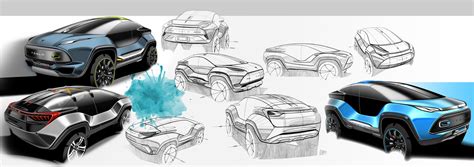 Tesla Concept Design Sketches by Alireza Saeedi - Car Body Design