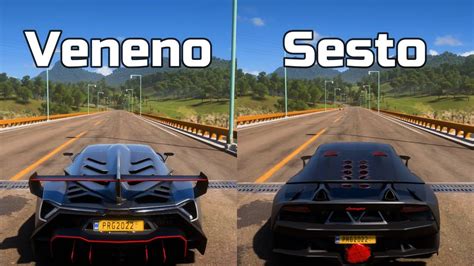 Forza Horizon 5: Lamborghini Veneno vs Lamborghini Sesto Elemento - Drag Race