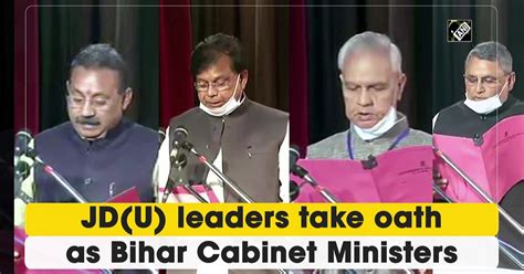 JD (U) leaders take oath as Bihar Cabinet Ministers