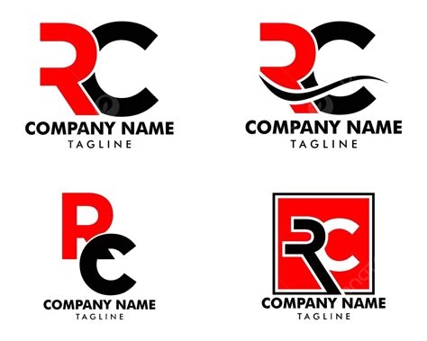 Collection Of Rc Logo Templates Featuring Initial Letter Design Vector, Background, Marketing ...