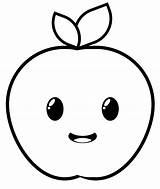 A For Apple Coloring Page sketch template