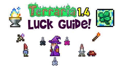 Terraria 1.4 Luck Guide! (Torch God, Torches, Luck Potion Buff Effect ...