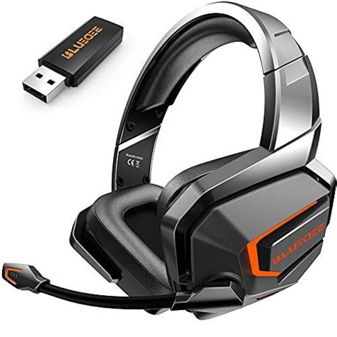 Wireless Gaming Headset with Microphone for PS4, PS5, PC, Xbox, 3-in-1 Gaming Headphones, 2.4GHz ...