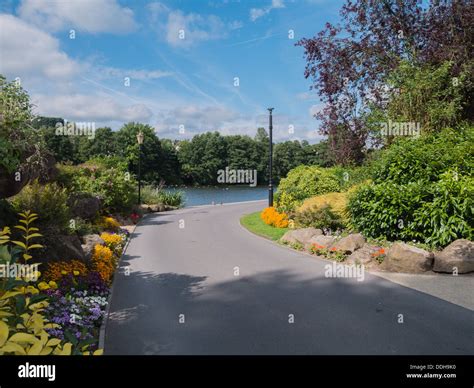 Belper River Gardens next to the River Derwent Stock Photo - Alamy