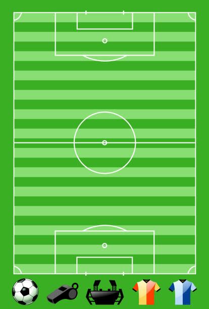 Empty Football Field Silhouette Illustrations, Royalty-Free Vector ...