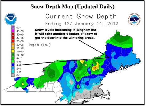 Maine Snow Depth Map: A Must-Have Tool For Snow Enthusiasts - 2023 Calendar Printable