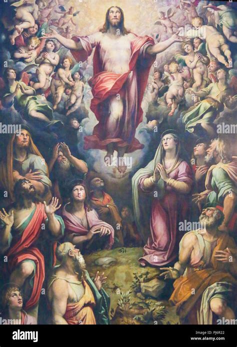 Ascension of Jesus Christ, 16th Century Painting by Giovanni Stradano ...