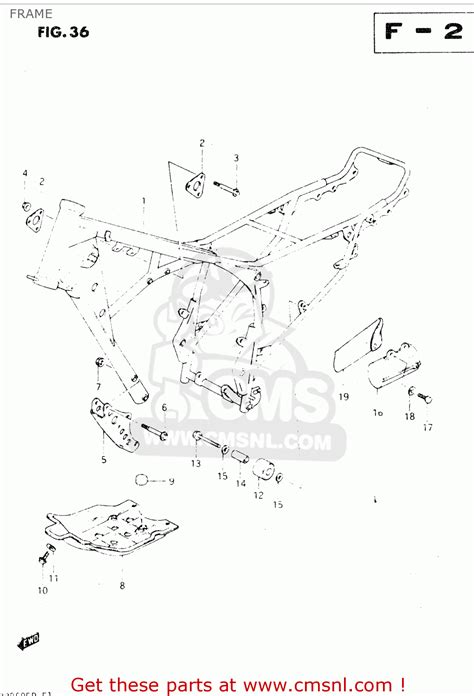 Suzuki DR250S 1982 (Z) FRAME - buy original FRAME spares online