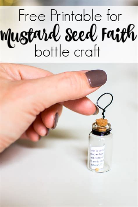 Mustard Seed Faith Printable Craft - Salvaged Living