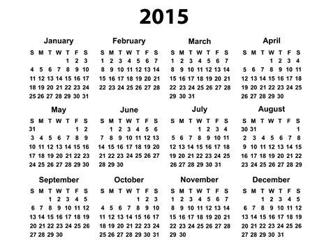 2015 Calendar Free Stock Photo - Public Domain Pictures