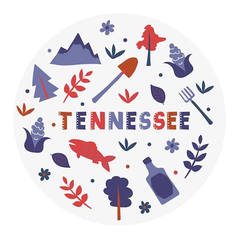 Premium Vector | Usa collection. vector illustration of tennessee ...