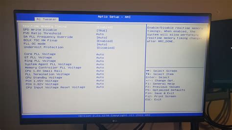 Re:XTU showing undervolt protection with BIOS setting off - Intel Community