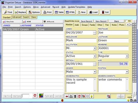 Free Excel Database Template