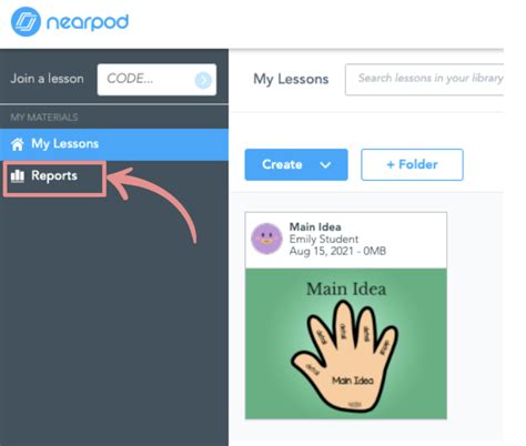 Student: Accessing Nearpod reports – Nearpod: Student Engagement Platform