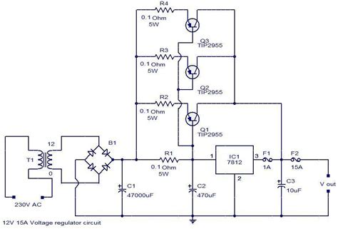 12 Volt Voltage Regulator Circuit Diagram