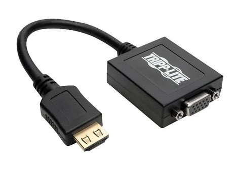 Tripp Lite HDMI to VGA Video Adapter Converter w/ Audio 1080p 6in 6" - P131-06N - Monitor ...