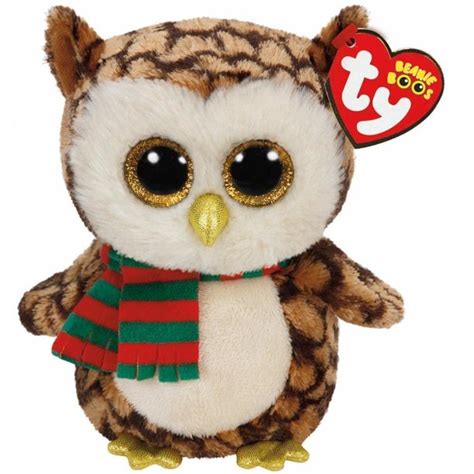 Ty Wise the Owl with Scarf Beanie Boos Stuffed Plush Animal Toy - Walmart.com - Walmart.com